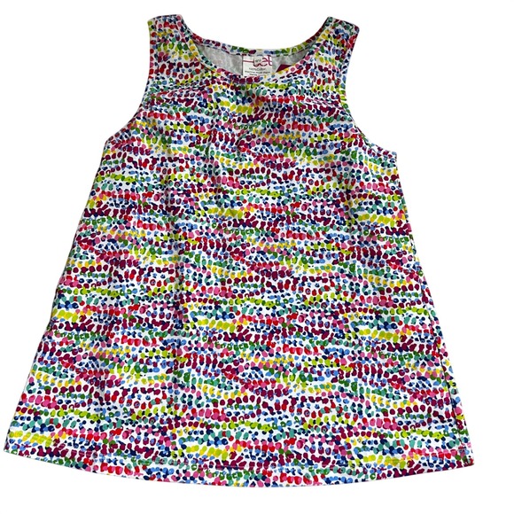 Set Other - Girls Confetti Dot Sleeveless Cotton Top Multicolor Rainbow Boutique Size 10/12